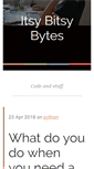 Mobile Screenshot of itsybitsybytes.com